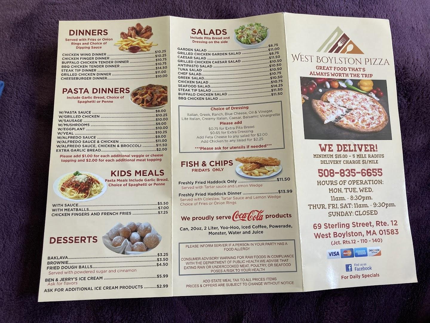 West Boylston Pizza