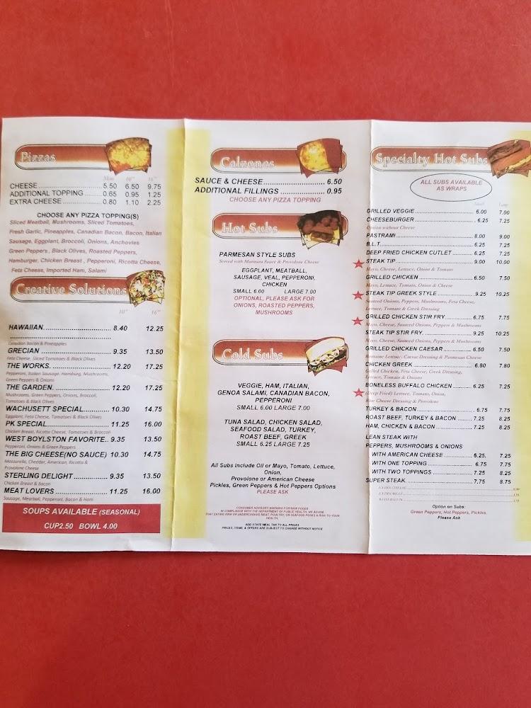West Boylston Pizza Menu image 3